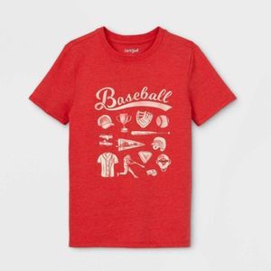 Boys' Short Sleeve Baseball Graphic T-Shirt NWT